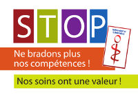 Affiche stop, ne bradons plus nos compétences