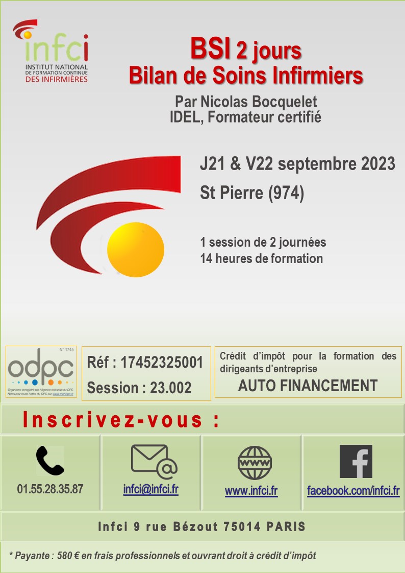 INFCI 2023 21 22 SEPTEMBRE BSI 2j ST PIERRE
