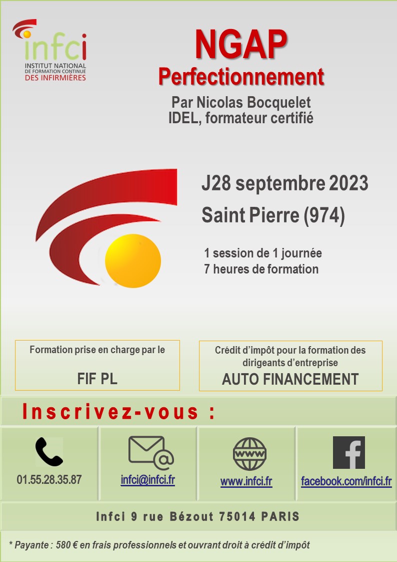 INFCI 2023 28 SEPTEMBRE PERFECTIONNEMENT ST PIERRE